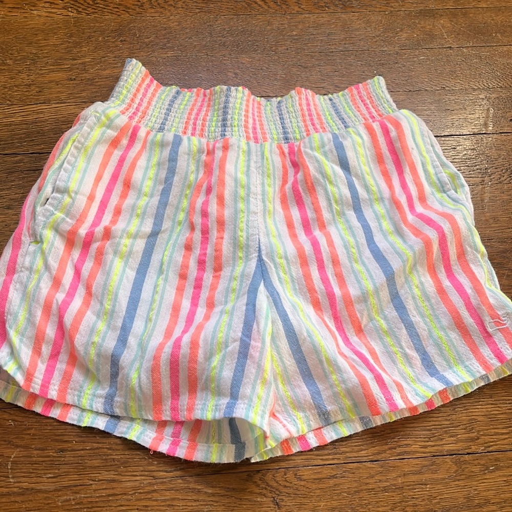 Girls Vineyard Vines Striped Shorts